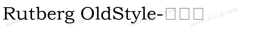 Rutberg OldStyle字体转换